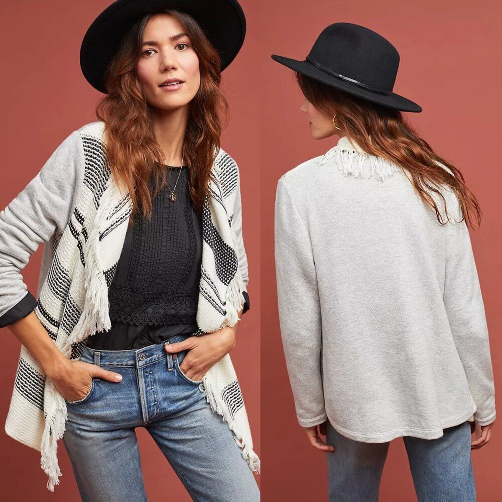 Anthropologie Dolan Left Coast Sonia Fringed Cardigan Size Small $128